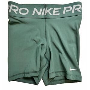 Nike Pro Light Green  5" Athletic Shorts